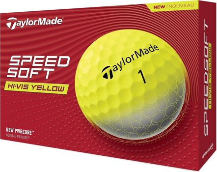 Palle da golf TaylorMade Speed Soft Golf Balls Yellow - 3