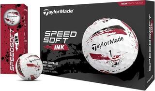 Μπάλες Γκολφ TaylorMade Speed Soft Ink Red Μπάλες Γκολφ - 1
