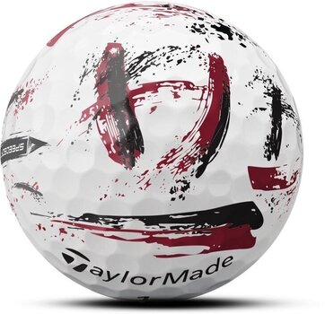 Golfová loptička TaylorMade Speed Soft Golf Balls Ink Red - 4
