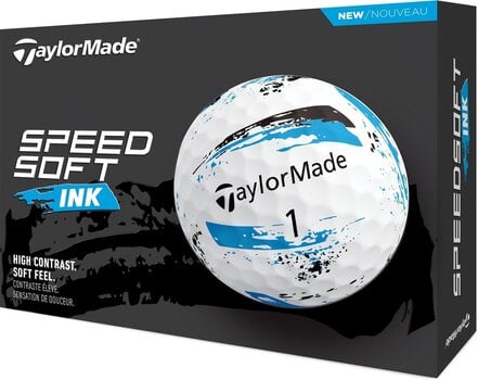 Golf žogice TaylorMade Speed Soft Golf Balls Ink Blue - 3