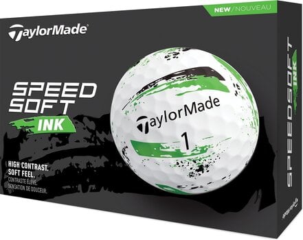 Μπάλες Γκολφ TaylorMade Speed Soft Golf Balls Ink Green - 3