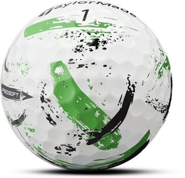 Нова топка за голф TaylorMade Speed Soft Golf Balls Ink Green - 4