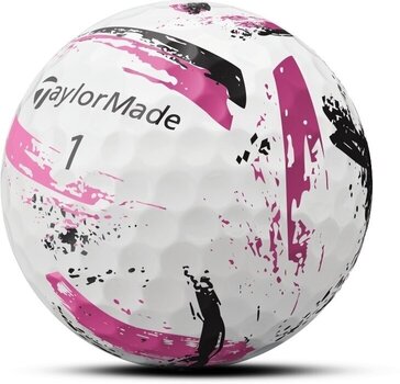 Golfový míček TaylorMade Speed Soft Golf Balls Ink Pink - 5