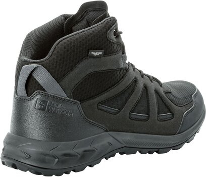 Mens Outdoor Shoes Jack Wolfskin Woodland 2 Texapore Mid M Black 41 Mens Outdoor Shoes - 3