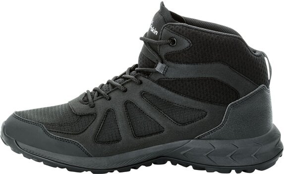 Mens Outdoor Shoes Jack Wolfskin Woodland 2 Texapore Mid M Black 42 Mens Outdoor Shoes - 4