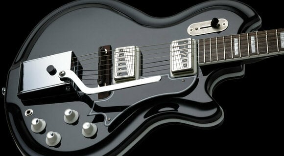 Guitare électrique Supro Coronado II Vibrato Americana Guitar Jet Black - 4