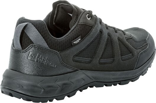 Mens Outdoor Shoes Jack Wolfskin Woodland 2 Texapore Low M Black 42,5 Mens Outdoor Shoes - 3