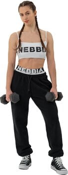 Fitness Trousers Nebbia Fitness Sweatpants Muscle Mommy Black M Fitness Trousers - 3