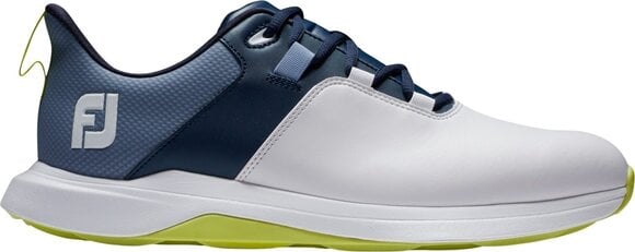 Heren golfschoenen Footjoy ProLite Mens Golf Shoes White/Navy/Lime 40,5 - 2