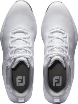 Chaussures de golf pour hommes Footjoy ProLite Mens Golf Shoes White/Grey 40,5 - 7