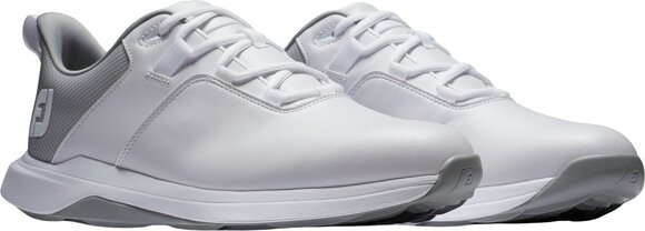 Chaussures de golf pour hommes Footjoy ProLite Mens Golf Shoes White/Grey 41 - 5