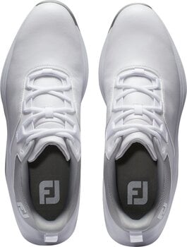 Chaussures de golf pour hommes Footjoy ProLite Mens Golf Shoes White/Grey 42,5 - 7