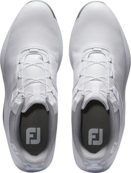 Calçado de golfe para homem Footjoy ProLite Mens Golf Shoes White/White/Grey 42 - 7
