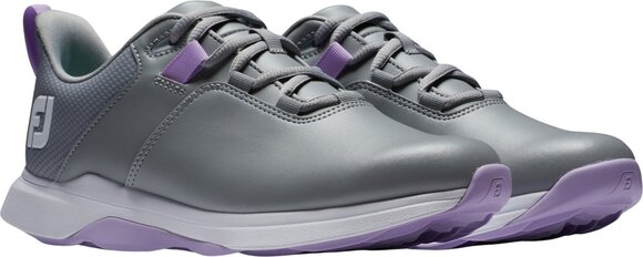 Damen Golfschuhe Footjoy ProLite Womens Golf Shoes Grey/Lilac 36,5 - 5