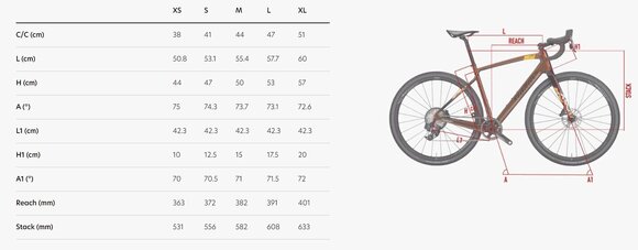 Gravel / Циклокрос велосипед Wilier Jena Shimano GRX RD-RX822 GS 1x12 Бронз S Shimano 2024 - 10