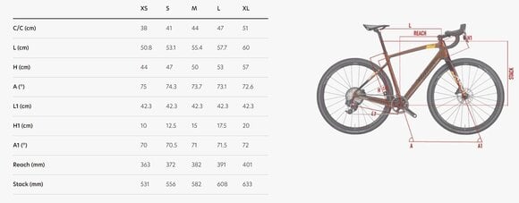 Cyklar för grus/cyklocross Wilier Jena Shimano GRX RD-RX822 GS 1x12 Bronze M Shimano 2024 - 10