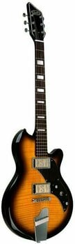 Guitare électrique Supro Westbury Guitar Flame Maple Tobacco Burst - 4