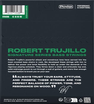 Strune za bas kitaro Dunlop RTN45105 String Lab Robert Trujillo - 2