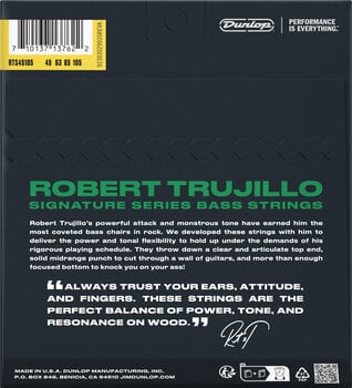 Cordes de basses Dunlop RTS45105 String Lab Robert Trujillo - 2