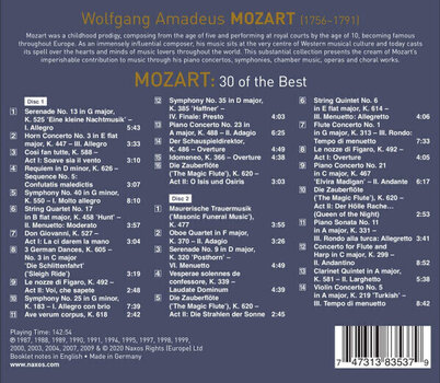 Glasbene CD W.A. Mozart - 30 Of The Best (Capella Istropolitana/Moyzes Quartet/Jeno Jando) (2 CD) - 2