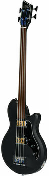 E-Bass Supro Huntington 2 Fretless Bass Guitar with Piezo Flat Black - 2