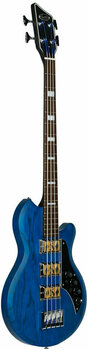 Basse électrique Supro Huntington 3 Bass Guitar with Piezo Transparent Blue - 2
