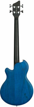 4-string Bassguitar Supro Huntington 3 Bass Guitar with Piezo Transparent Blue - 4