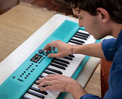 Keyboard with Touch Response Roland GO:KEYS 3 Turquoise - 5