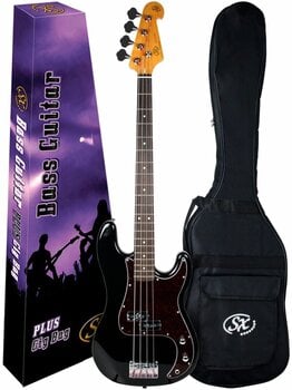 4-string Bassguitar SX SPB62-BK Black - 6