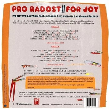 Vinyl Record Iva Bittová - Pro Radost (LP) - 2