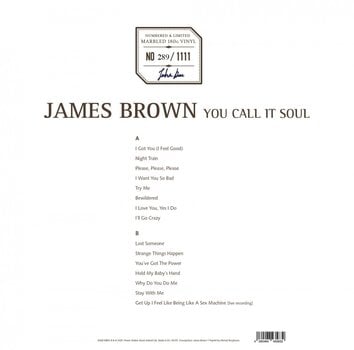 Vinylskiva James Brown - You Call It Soul (Limited Edition) (Brown Marbled Coloured) (LP) - 3