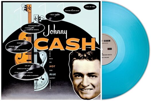 Disco de vinilo Johnny Cash - With His Hot And Blue Guitar (Reissue) (Turquoise Coloured) (LP) - 2