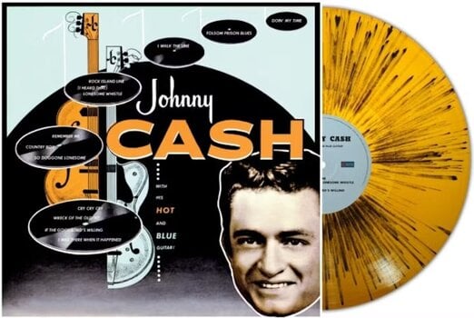 Vinyl Record Johnny Cash - With His Hot And Blue Guitar (Limited Edition) (Reissue) (Orange/Black Splatter Coloured) (LP) - 2