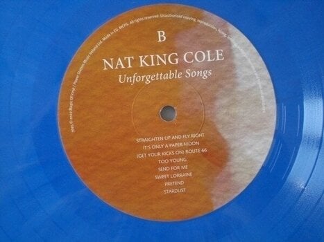 Disque vinyle Nat King Cole - Unforgettable Songs (Limited Edition) (Numbered) (Blue Marbled Coloured) (LP) - 4