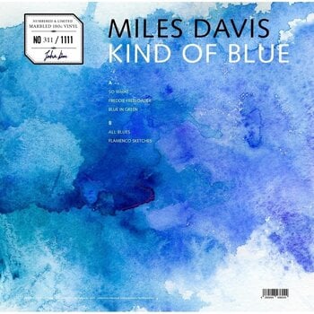 Disque vinyle Miles Davis - Kind Of Blue (Limited Edition) (Numbered) (Reissue) (Blue Marbled Coloured) (LP) - 3