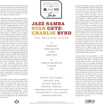 Vinyylilevy Stan Getz & Charlie Byrd - Jazz Samba (Limited Edition) (Numbered) (Reissue) (Yellow Coloured) (LP) - 3