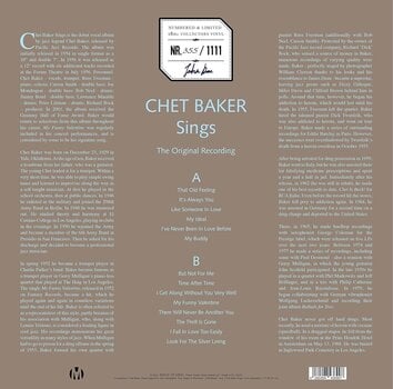 Disque vinyle Chet Baker - Chet Baker Sings (Limited Edition) (Numbered) (Reissue) (Silver Coloured) (LP) - 3