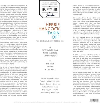 Δίσκος LP Herbie Hancock - Takin' Off (Limited Edition) (Numbered) (Blue Marbled Coloured) (LP) - 3