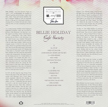 Δίσκος LP Billie Holiday - Café Society (Numbered) (White Coloured) (LP) - 4
