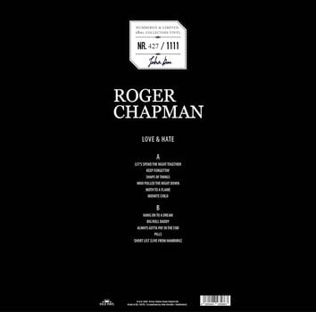 LP deska Roger Chapman - Love & Hate (Limited Edition) (Numbered) (Grey Marbled Coloured) (LP) - 4