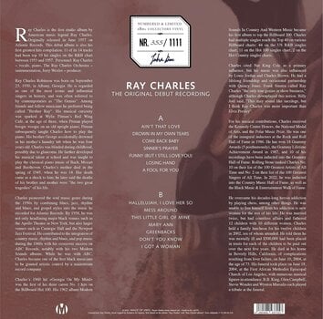 LP deska Ray Charles - The Original Debut Recording (Limited Edition) (Numbered) (Reissue) (White Coloured) (LP) - 4
