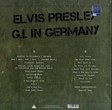Vinyl Record Elvis Presley - G.I. In Germany (Limited Edition) (Marbled Coloured) (LP) - 2
