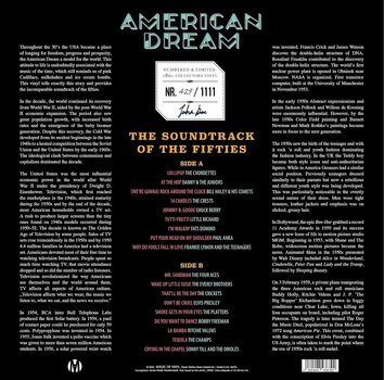 Vinylskiva Various Artists - American Dream - Soundtrack Of The 50 (Numbered) (Blue Coloured) (LP) - 3