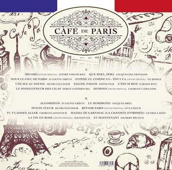 Schallplatte Various Artists - Café De Paris (Limited Edition) (Numbered) (Blue Marbled Coloured) (LP) - 4