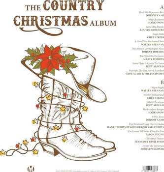 Vinyl Record Various Artists - The Country Christmas Album (Limited Edition) (Numbered) (Silver Coloured) (LP) - 4