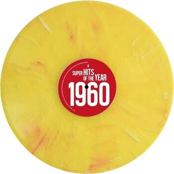 Disque vinyle Various Artists - Super Hits Of The Year 1960 (Limited Edition) (Numbered) (Yellow Marbled Coloured) (LP) - 3