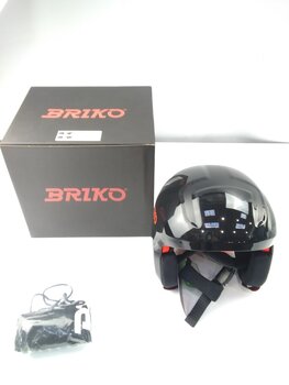 Skihelm Briko Vulcano 2.0 Shiny Black/Orange M Skihelm (Nur ausgepackt) - 2