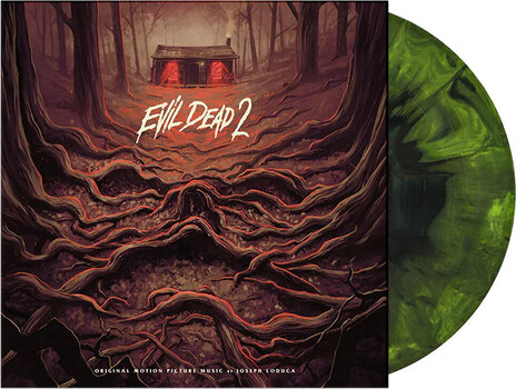 Vinyl Record Joseph LoDuca - Evil Dead 2 (Black and Forest Green Hand Poured Coloured) (LP) - 2