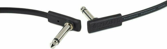 Patchkabel RockBoard Flat Patch Cable Schwarz 45 cm Winkelklinke - Winkelklinke - 5