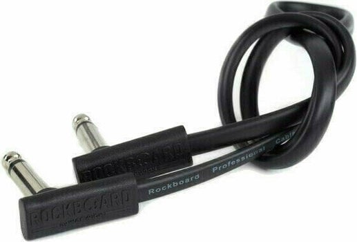 Prepojovací kábel, Patch kábel RockBoard Flat Patch Cable Čierna 100 cm Zalomený - Zalomený - 4
